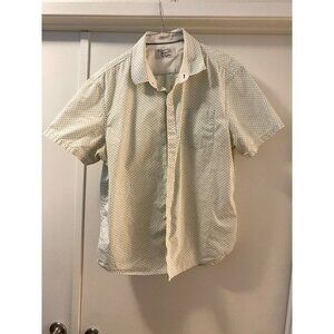 Original Penguin Mens Short Sleeve Button Down Shirt Palm Trees XL